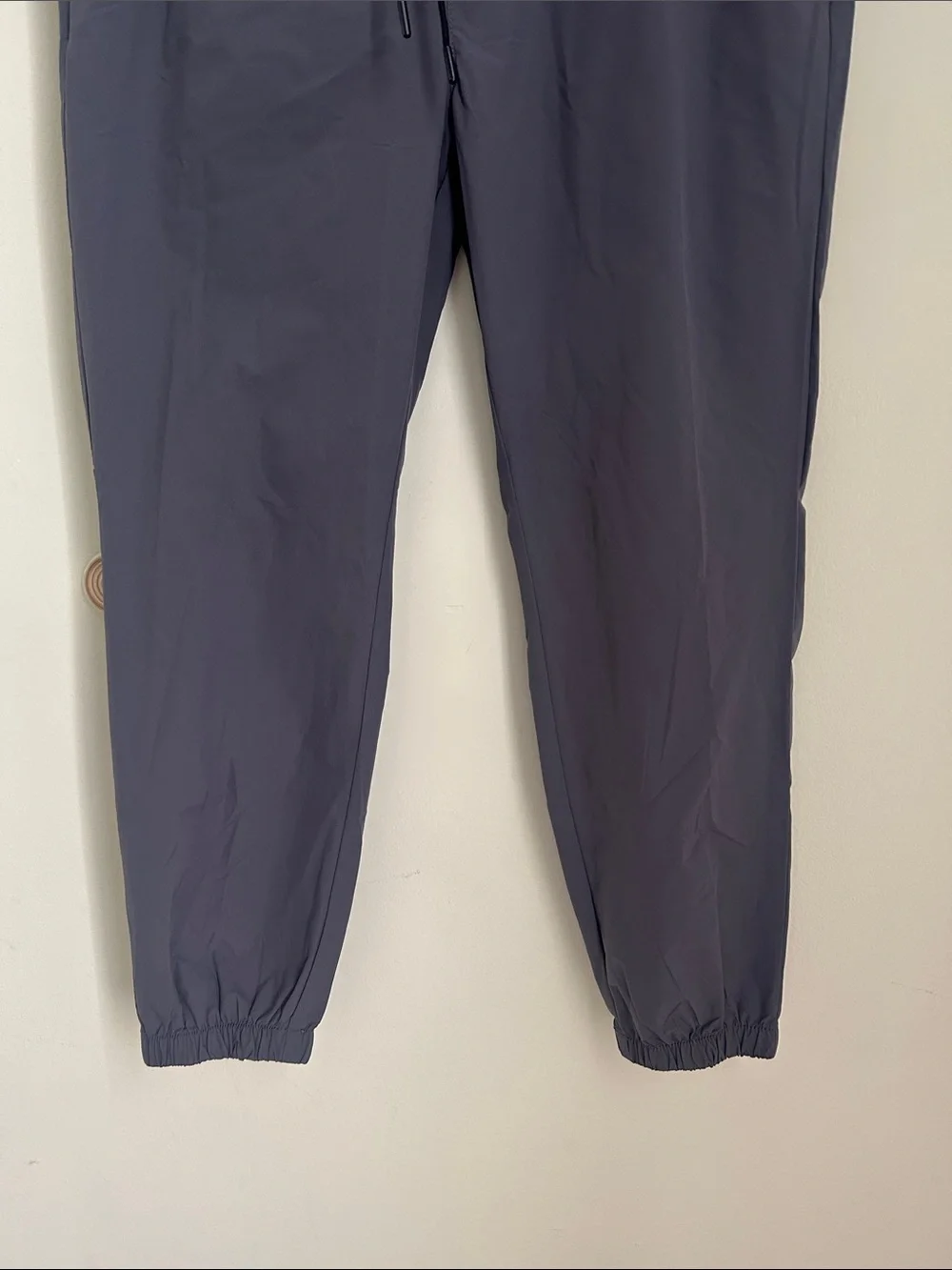Banana Republic Men's Charcoal Elastic-Waist Jogger Pants
